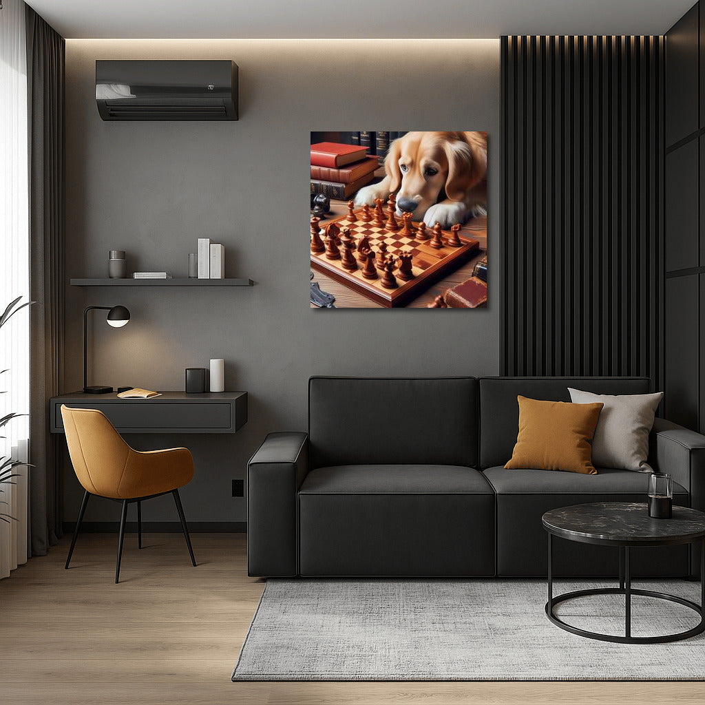 Chess Duel: Dog and Living Pieces in a Battle of Strategies