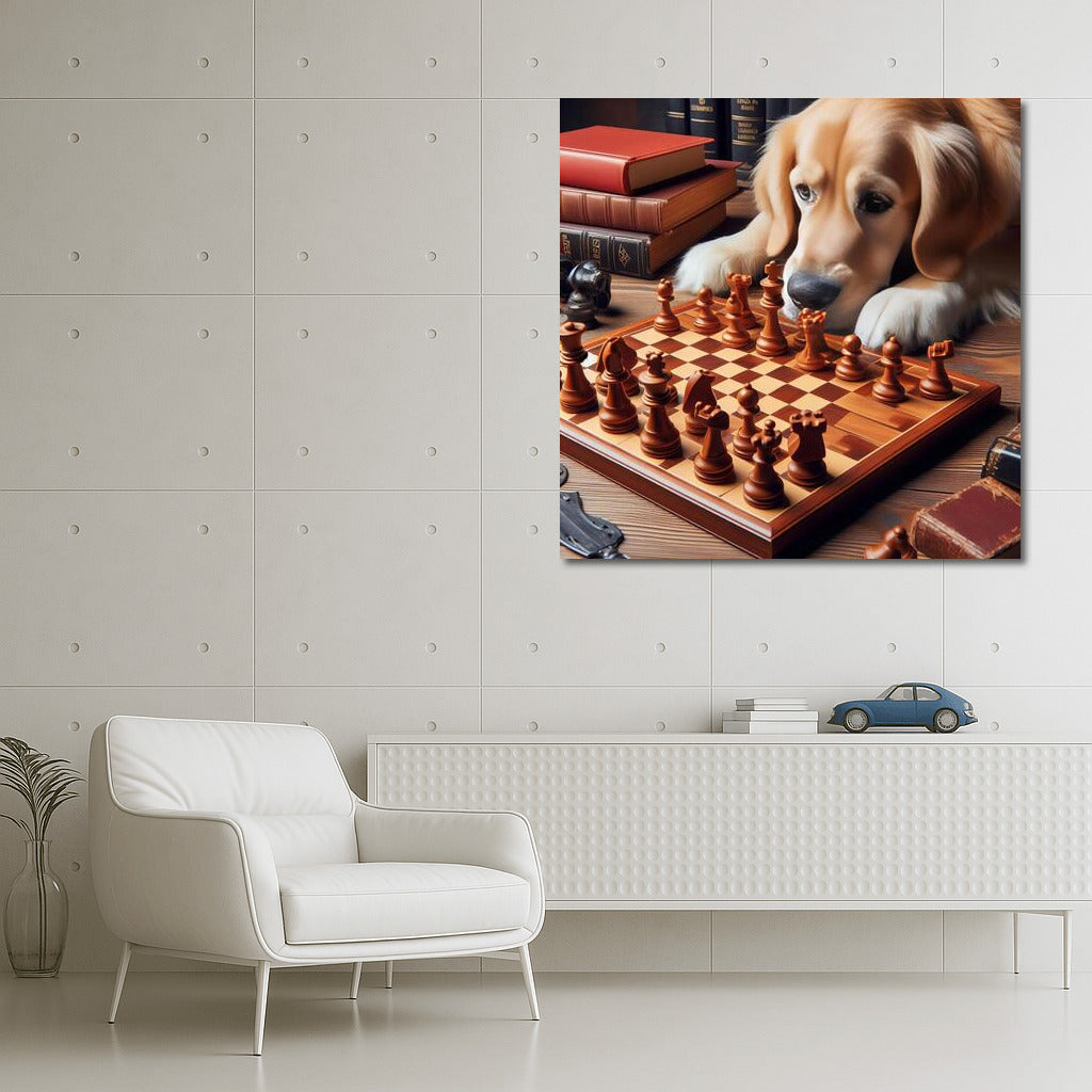 Chess Duel: Dog and Living Pieces in a Battle of Strategies