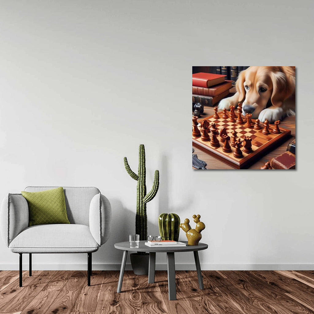 Chess Duel: Dog and Living Pieces in a Battle of Strategies