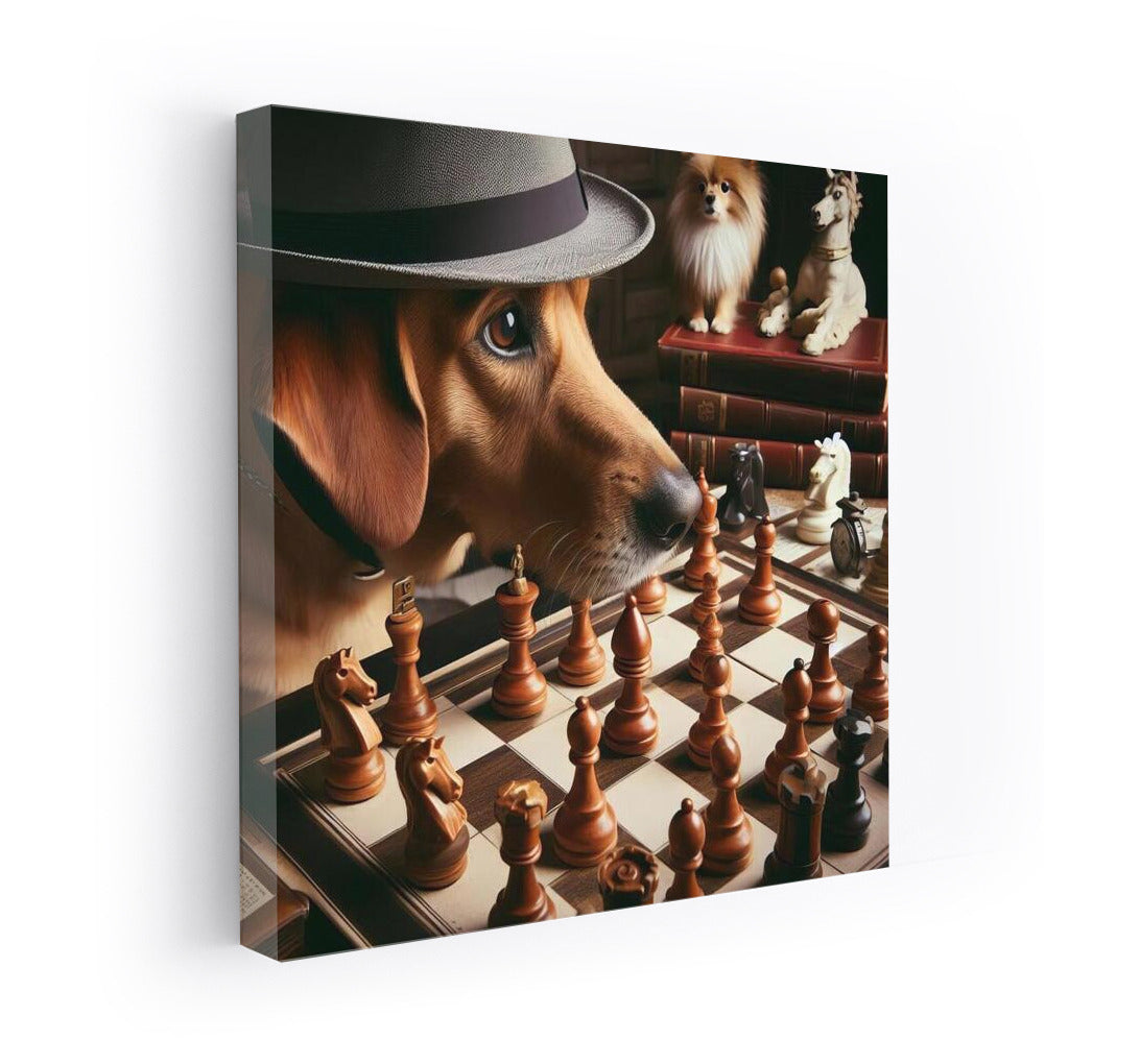 Chess Battle: Dog and Living Pieces