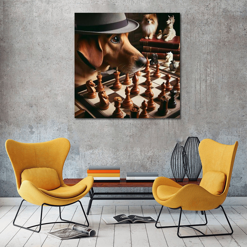 Chess Battle: Dog and Living Pieces