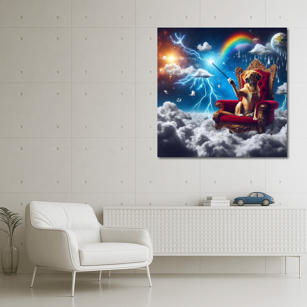 Magic Dog on the Cloud Throne: Weather Control