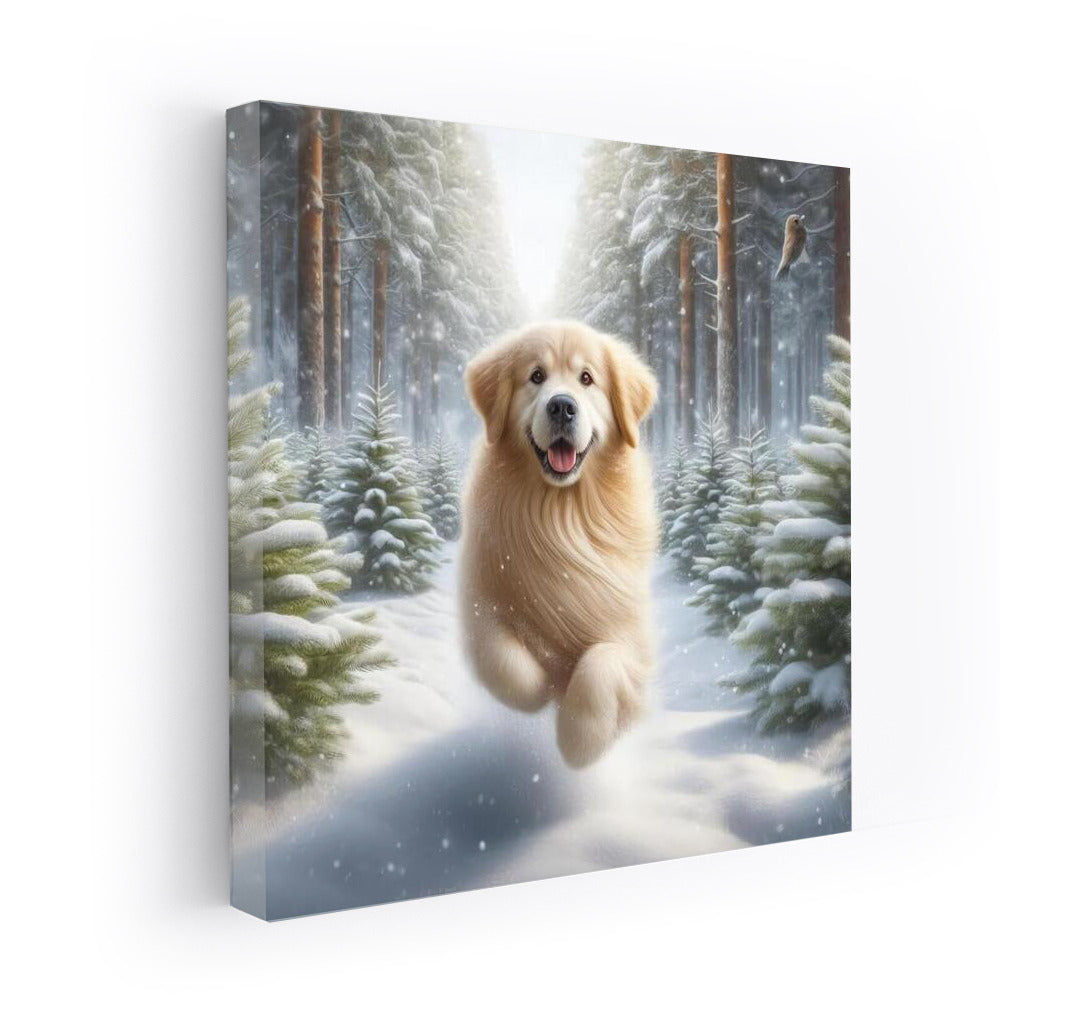 Winter Joy: Dog in a Snow Tale