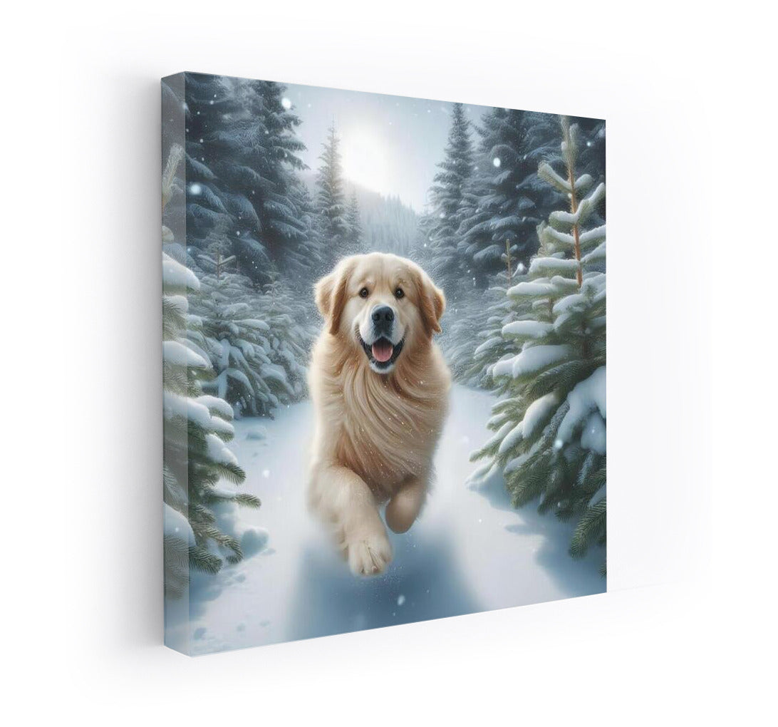 Winter's Tale: Charming Dog in the Snow Kingdom