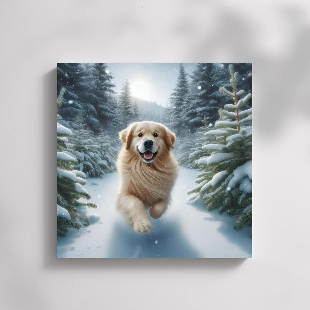 Winter's Tale: Charming Dog in the Snow Kingdom