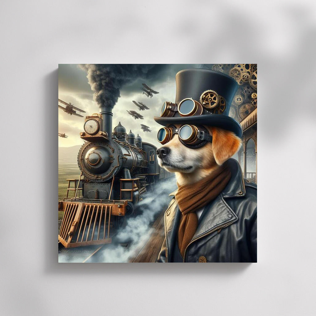 Steampunk Adventure 3: Dog in a Hat and Glasses for Steam Travel