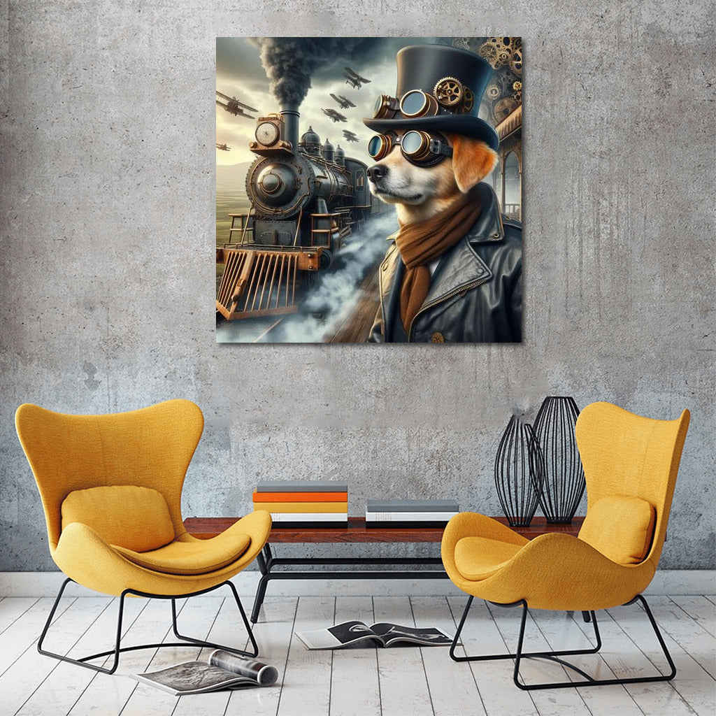 Steampunk Adventure 3: Dog in a Hat and Glasses for Steam Travel