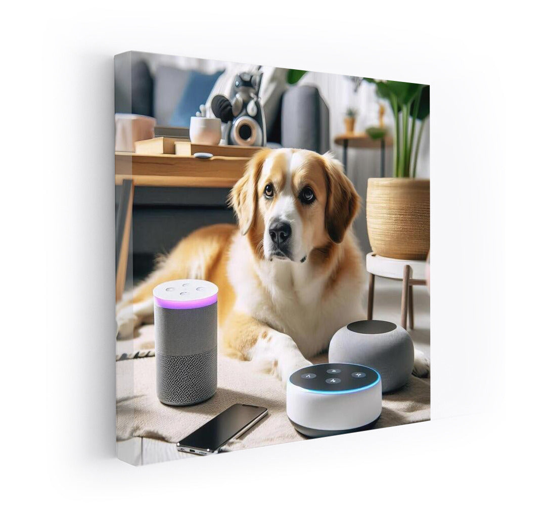 Dog and Gadgets: Cozy Tech House