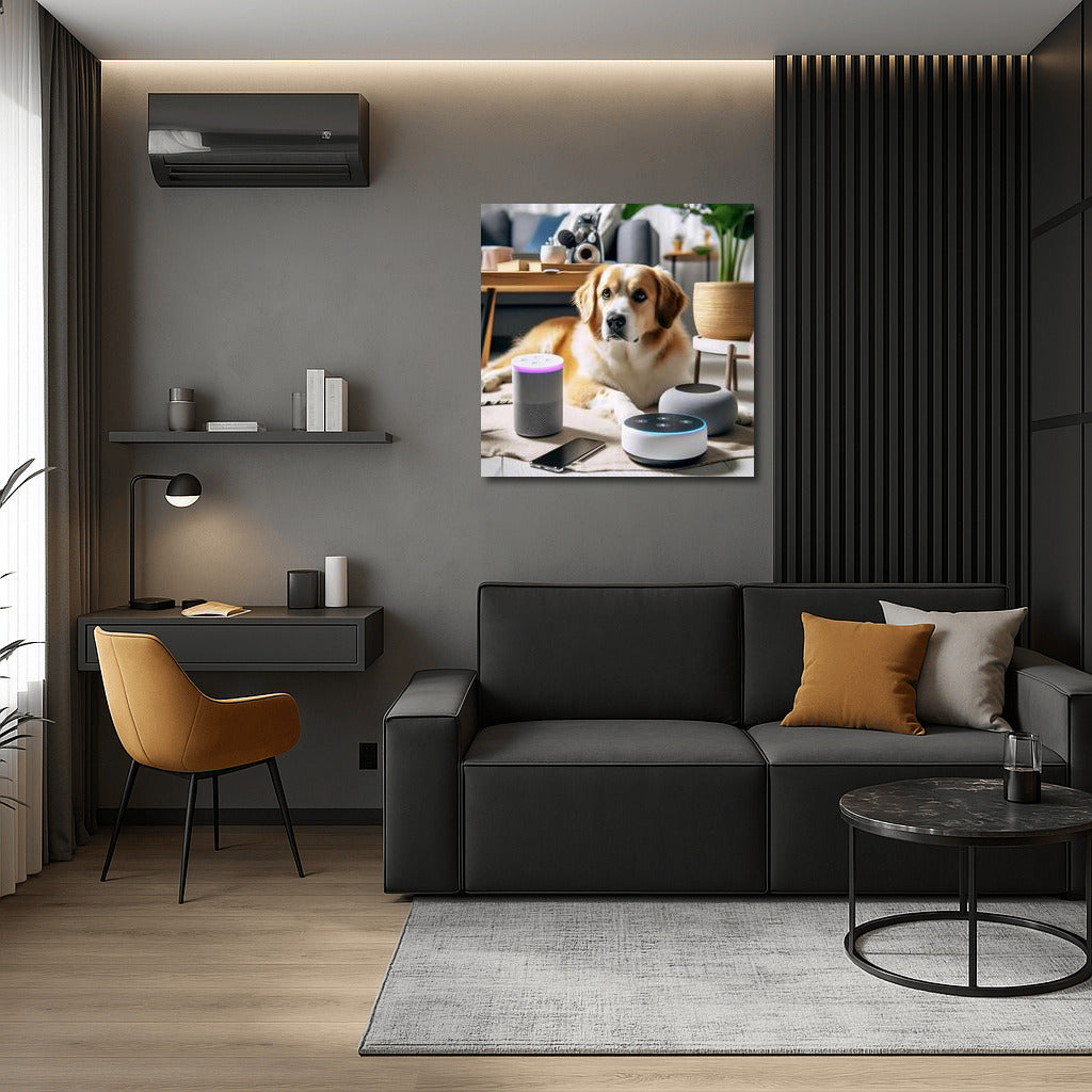 Dog and Gadgets: Cozy Tech House