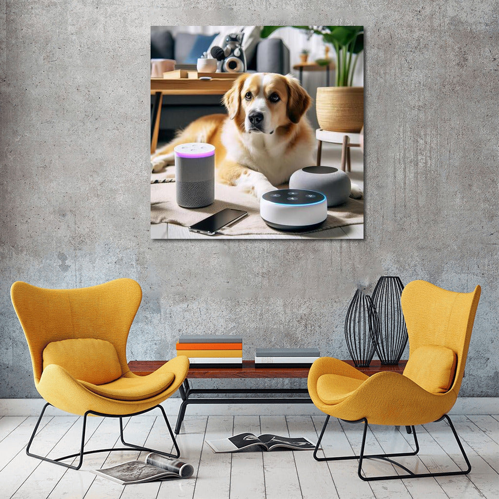 Dog and Gadgets: Cozy Tech House