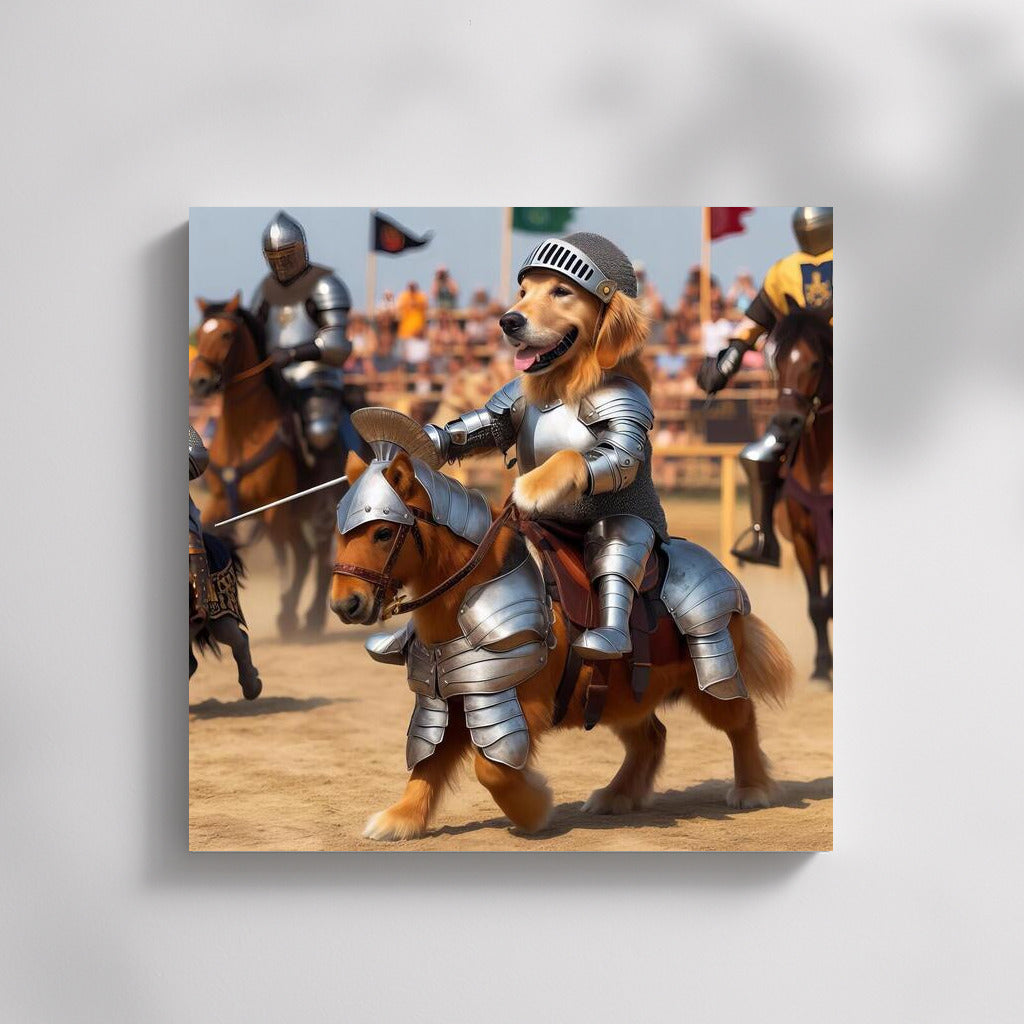 Brave Dog Knight in the Tournament: Medieval Epic