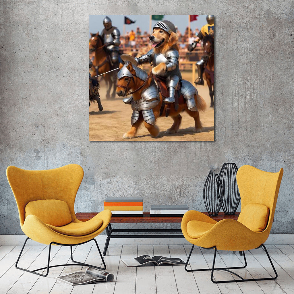 Brave Dog Knight in the Tournament: Medieval Epic