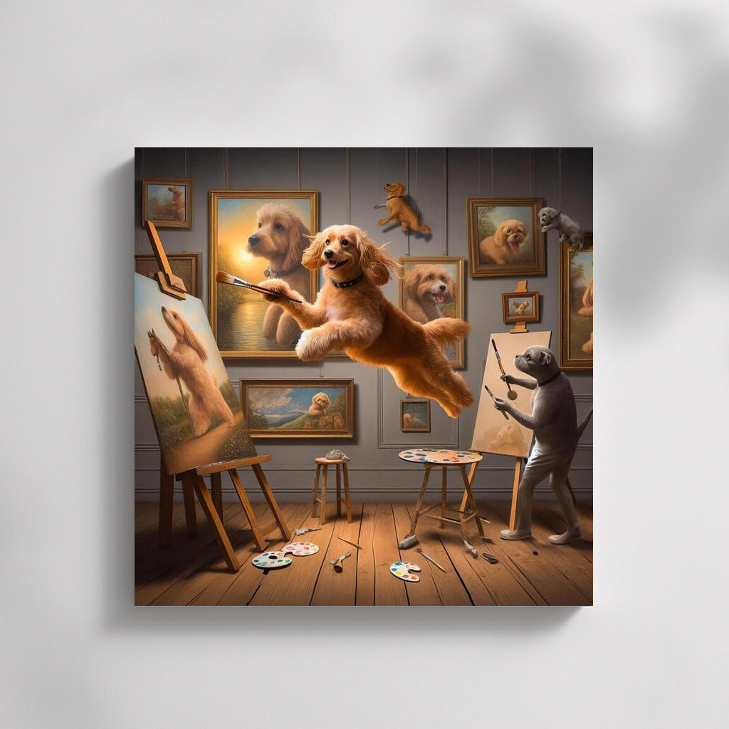 Playful Dog: Jump into the World of Creativity and Joy