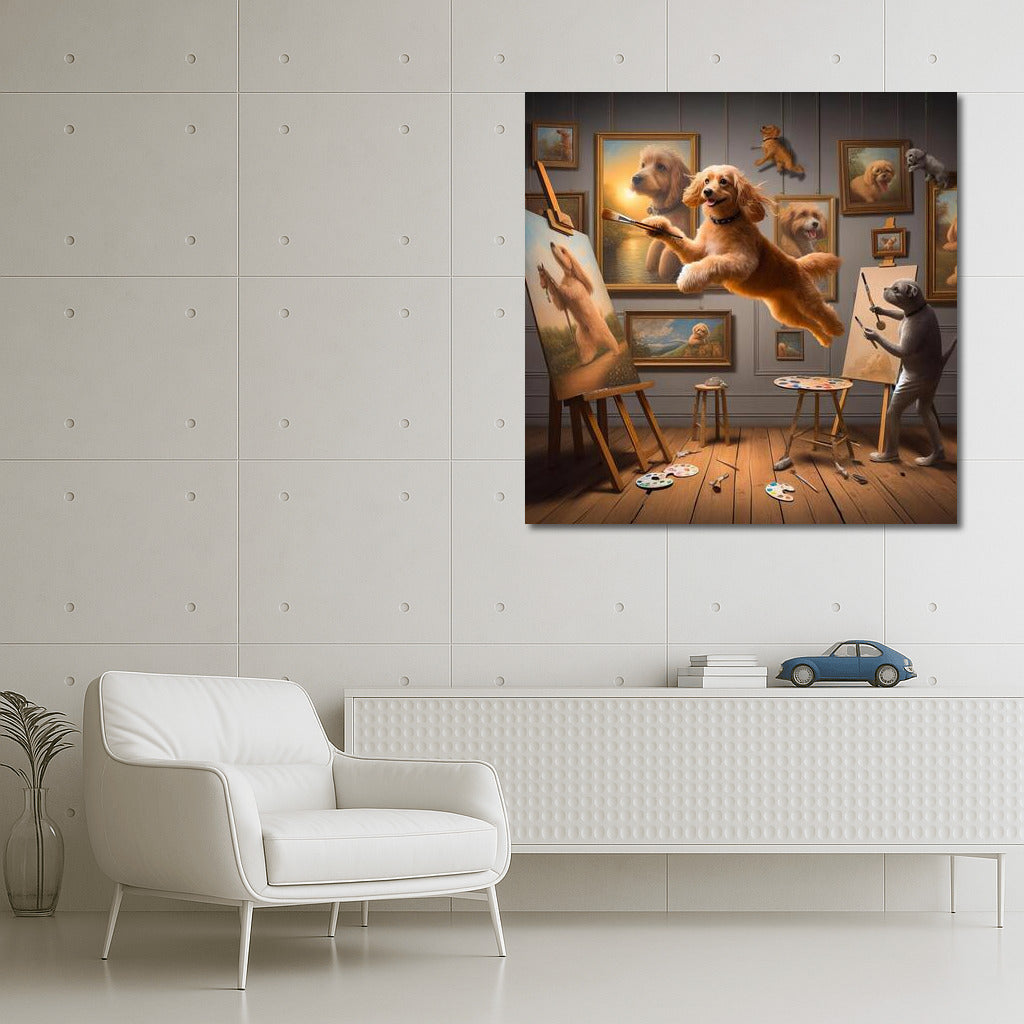 Playful Dog: Jump into the World of Creativity and Joy