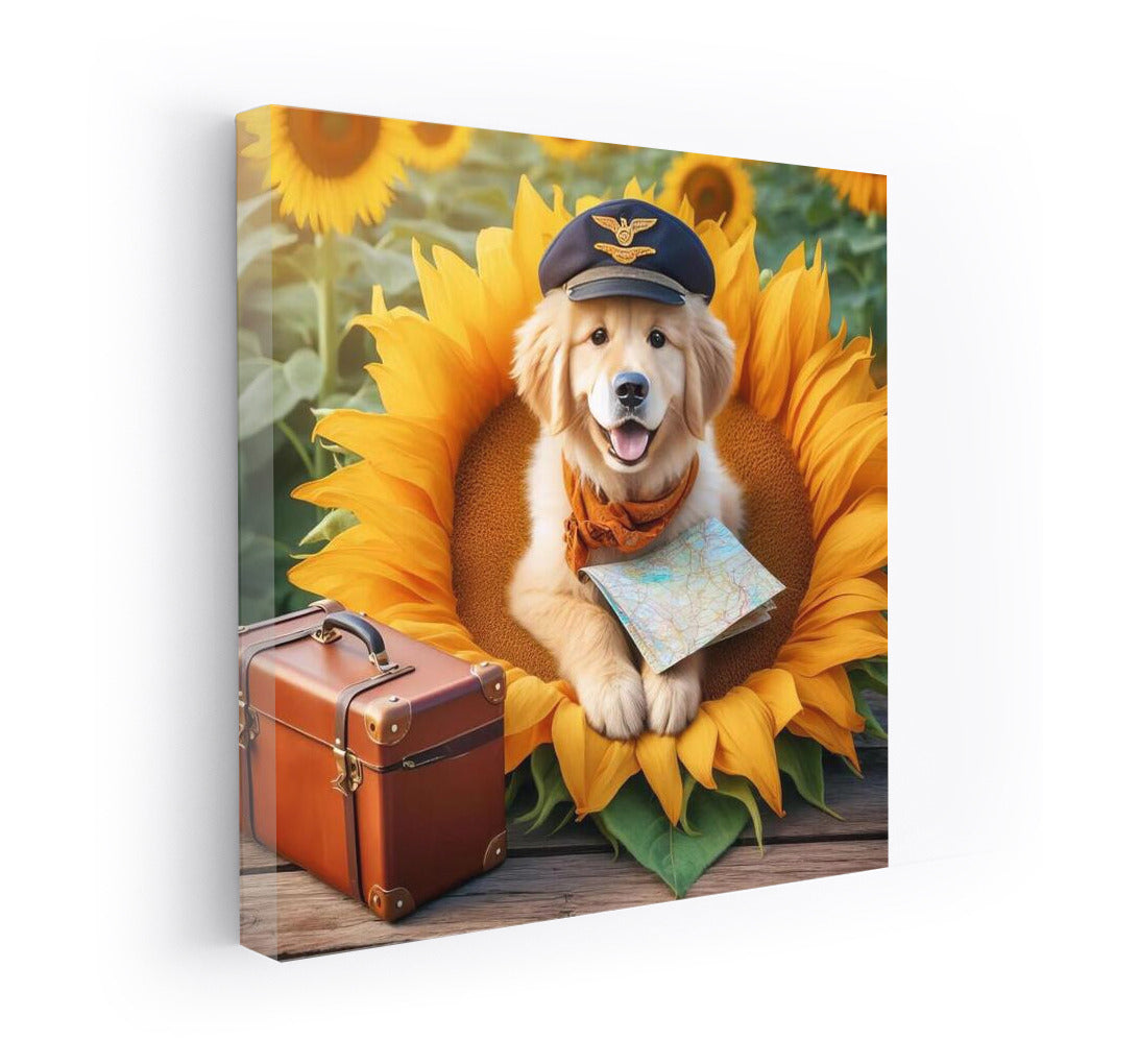 Dog's Journey on a Giant Flower: A Magical World in Your Home