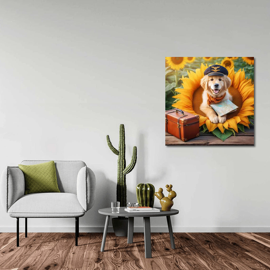Dog's Journey on a Giant Flower: A Magical World in Your Home