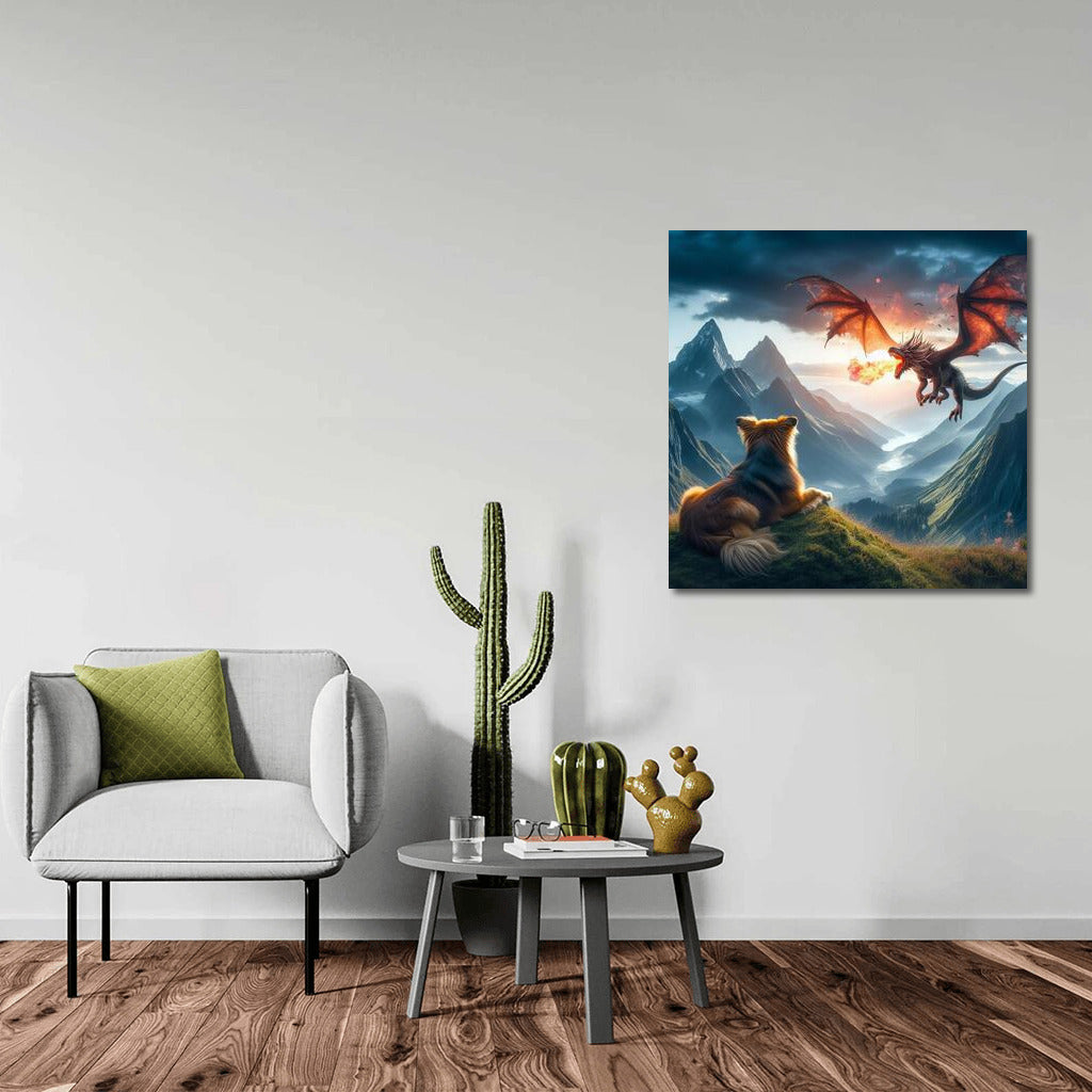 Dragon Flight: Dog in the Skies Above the Mountain Peaks