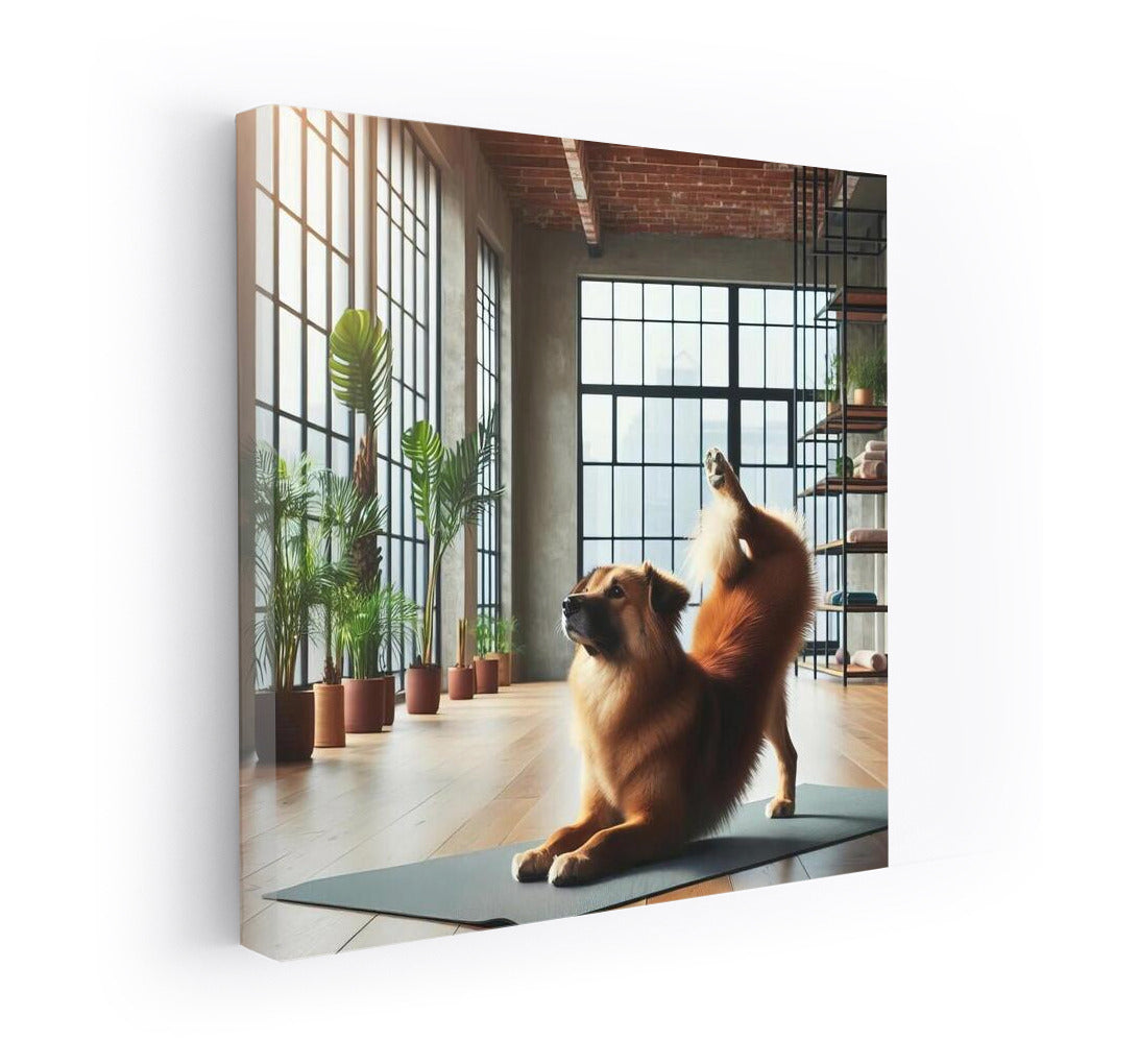 Grace in Yoga: Dog in the Studio of Calm