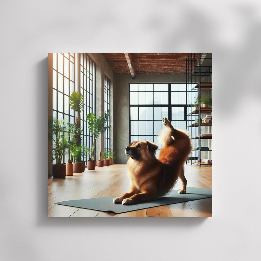Grace in Yoga: Dog in the Studio of Calm