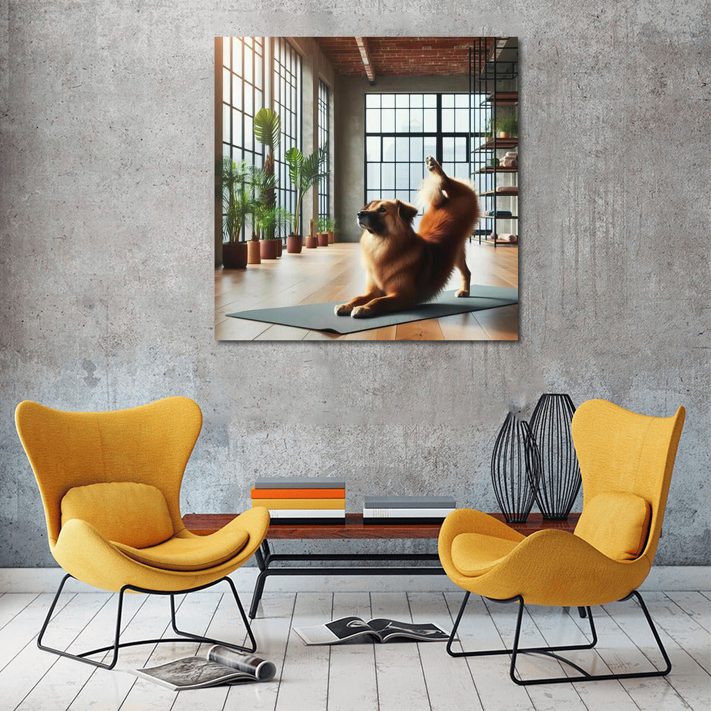 Grace in Yoga: Dog in the Studio of Calm