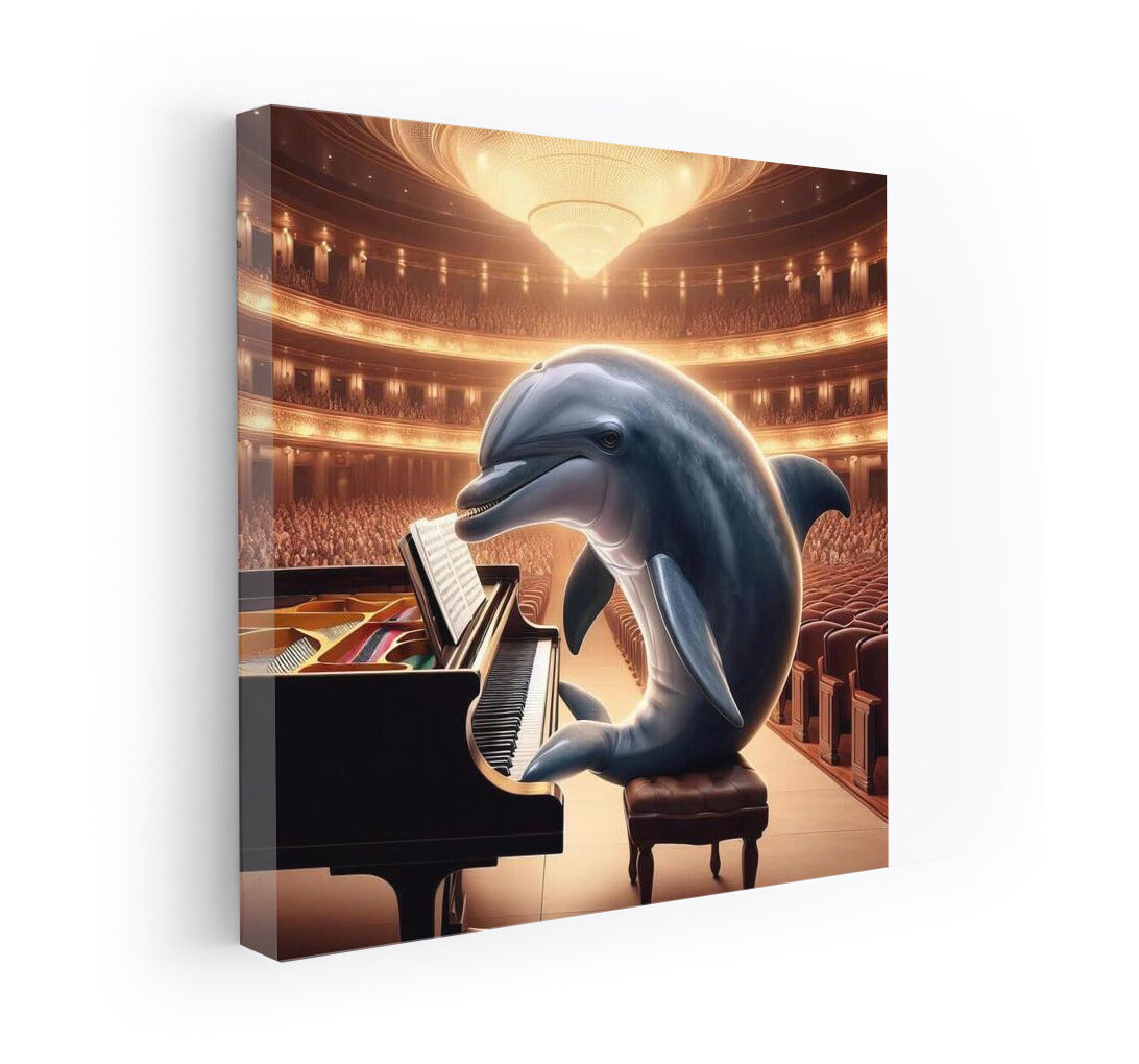 Musical Dolphin: Concert at the Piano in the Hall