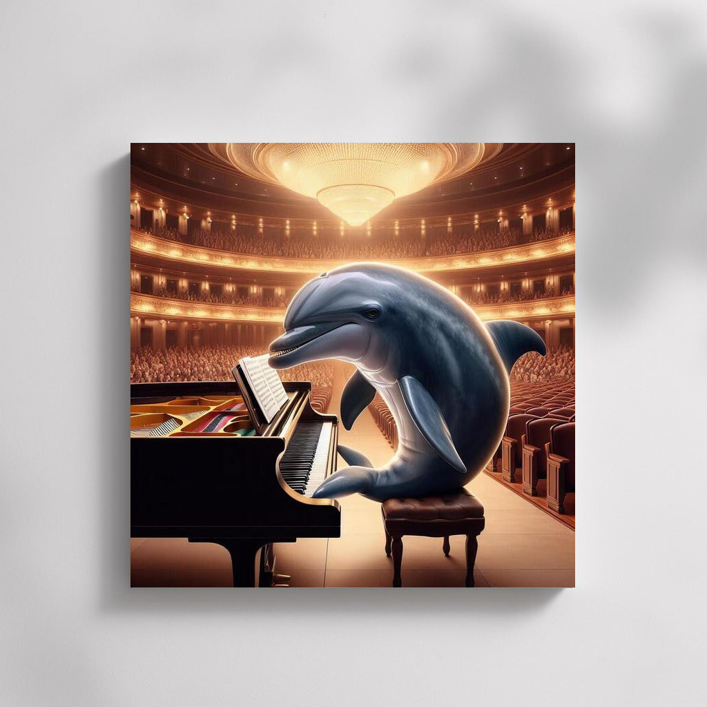 Musical Dolphin: Concert at the Piano in the Hall