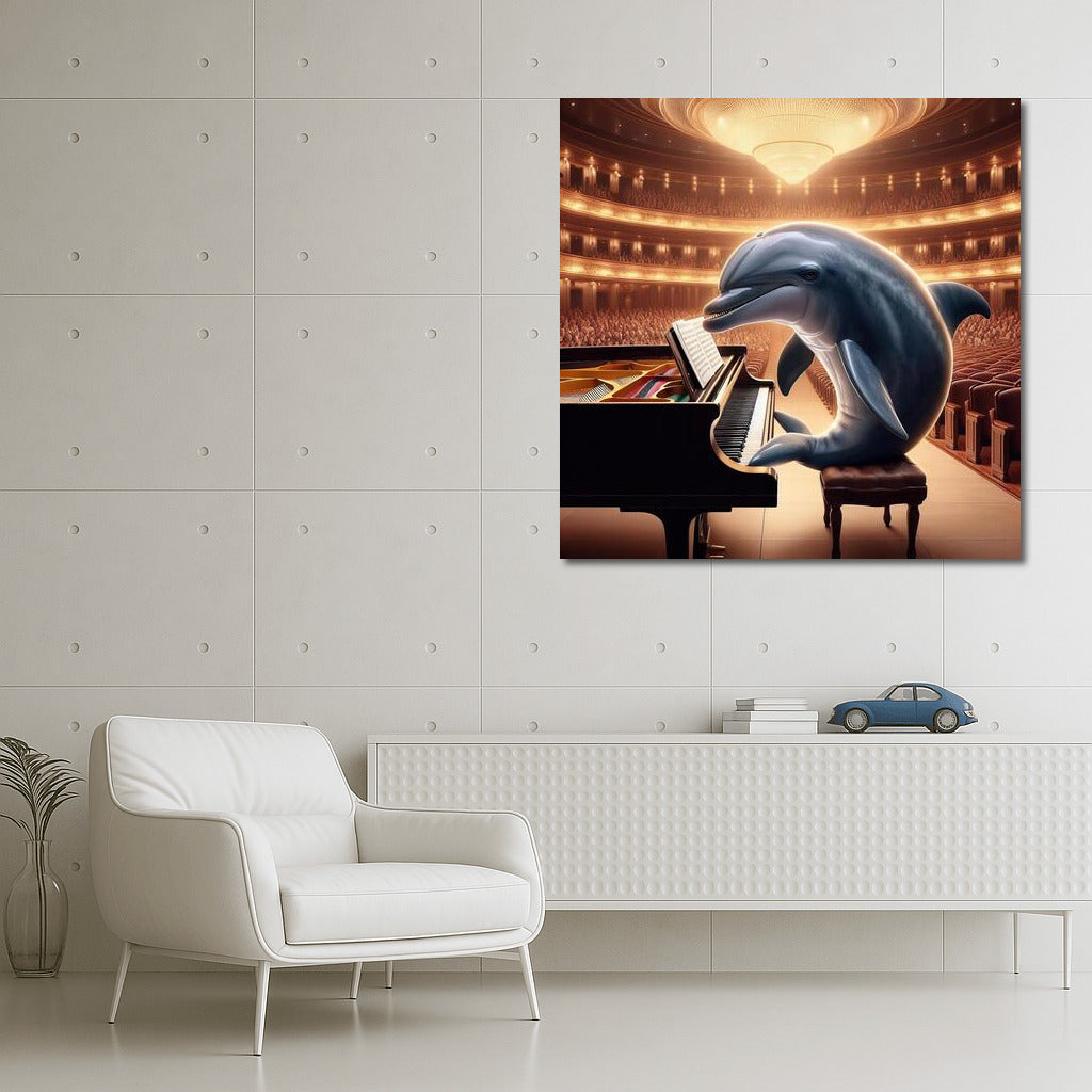 Musical Dolphin: Concert at the Piano in the Hall