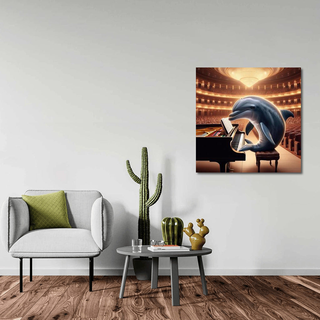 Musical Dolphin: Concert at the Piano in the Hall