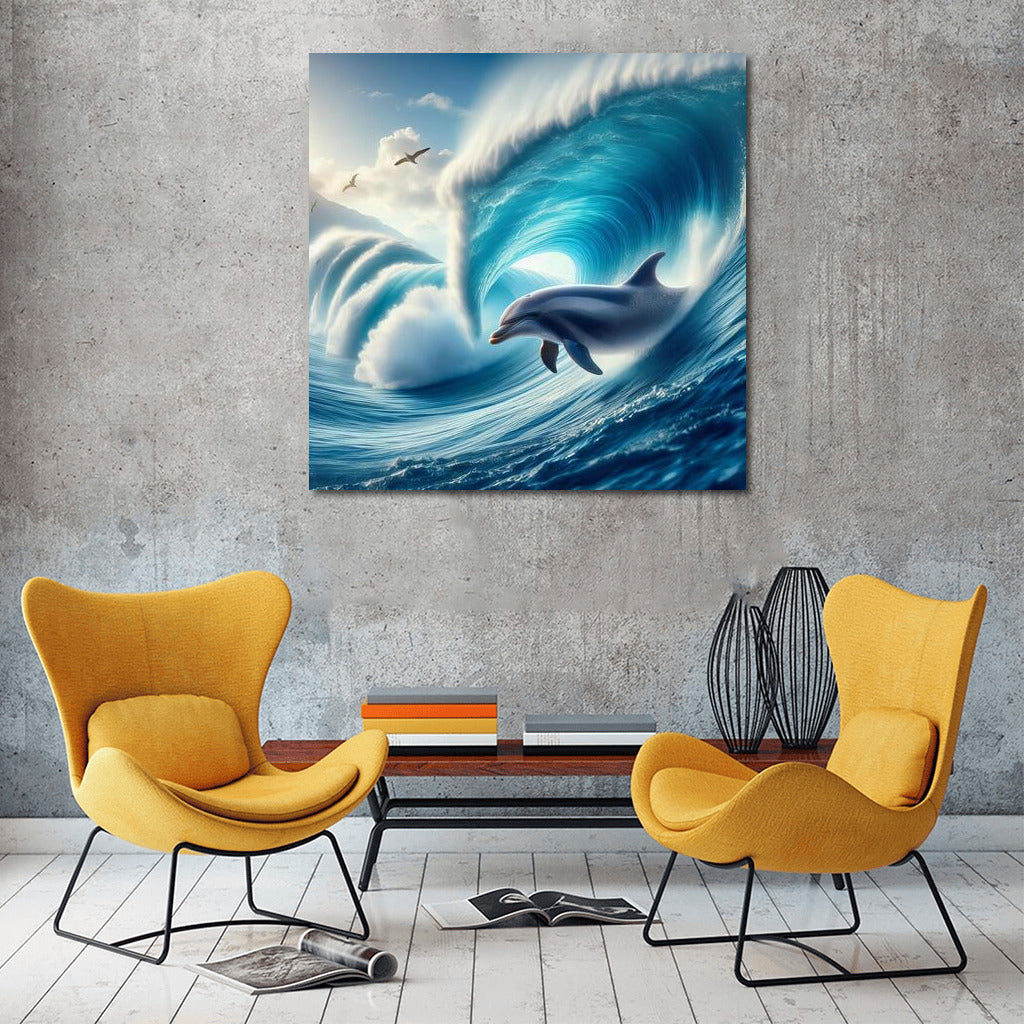 Dolphin on the Crest of a Giant Wave: Dynamics and Freedom