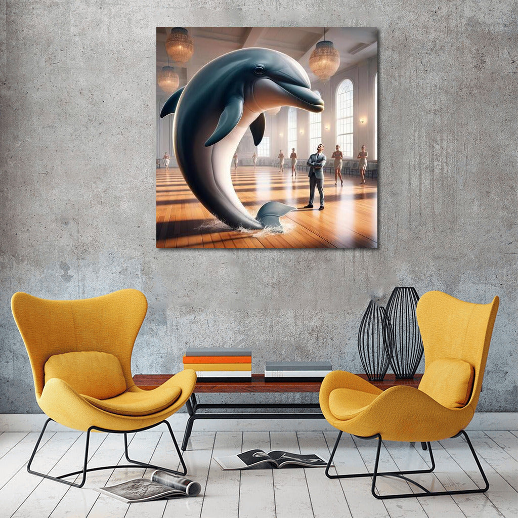 Graceful Dolphin in the Dance Studio: Embodiment of Dreams and Fantasy