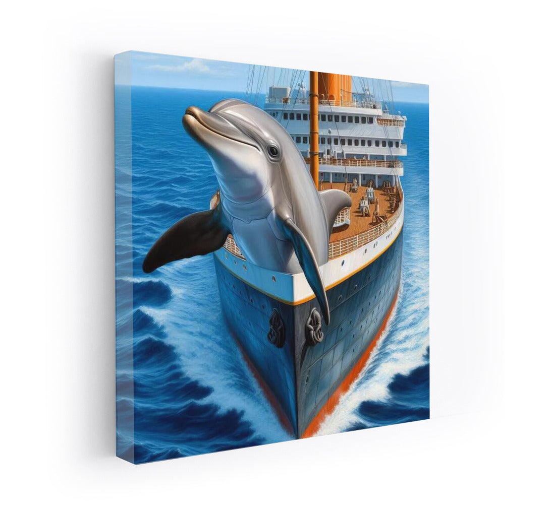 Grace of the Dolphin: The Majesty of the Titanic in the Depths of the Sea