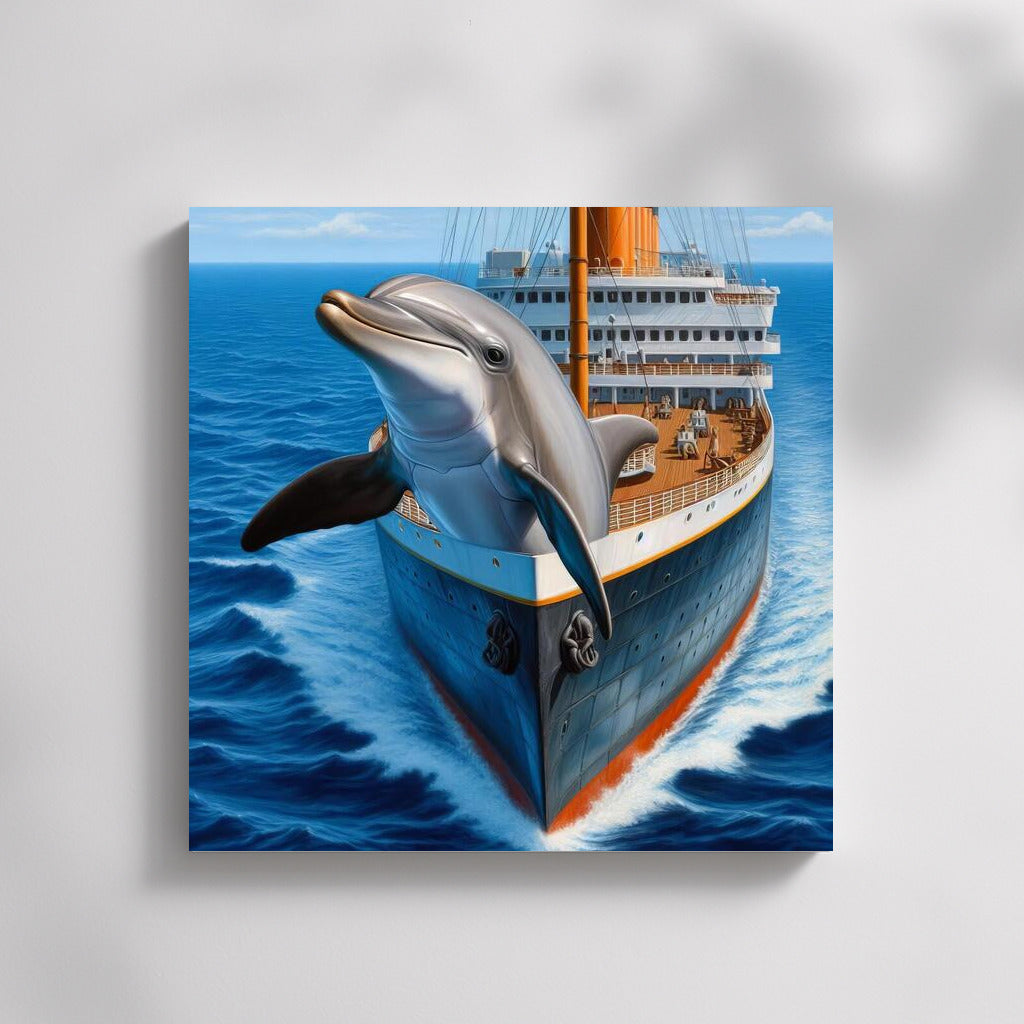 Grace of the Dolphin: The Majesty of the Titanic in the Depths of the Sea