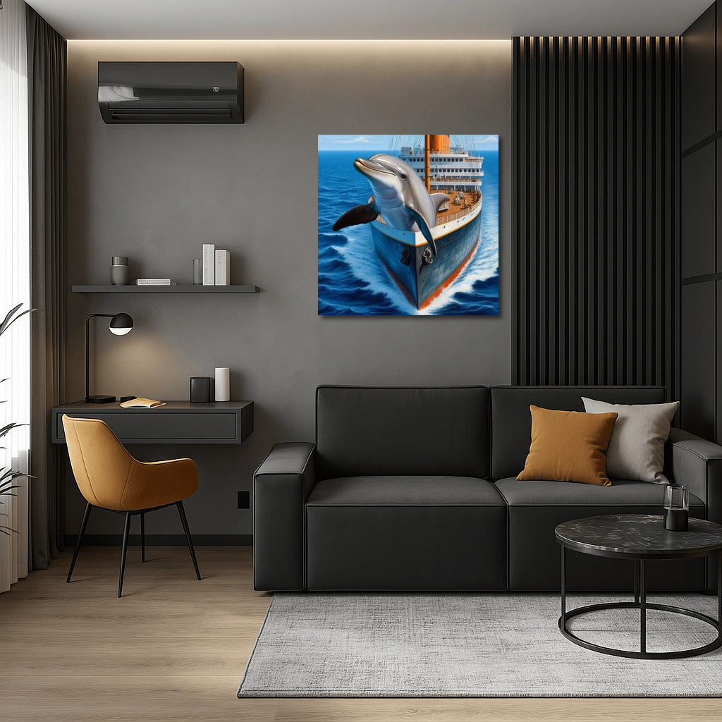 Grace of the Dolphin: The Majesty of the Titanic in the Depths of the Sea