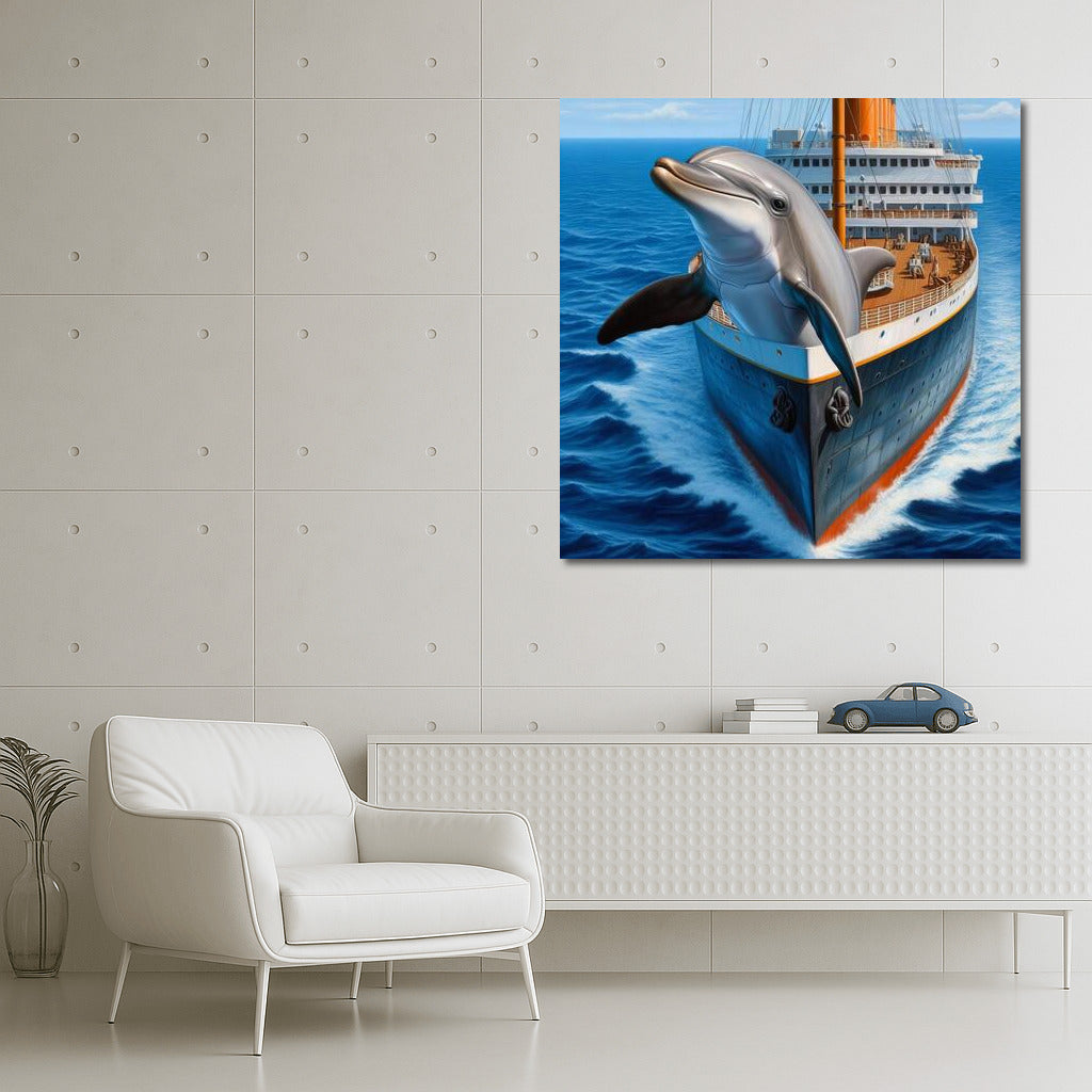 Grace of the Dolphin: The Majesty of the Titanic in the Depths of the Sea