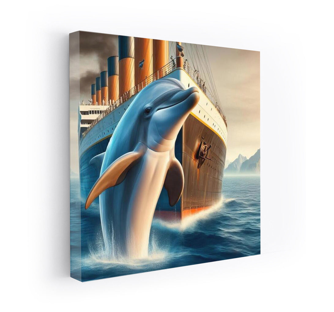 Ocean Majesty: Titanic Style Dolphin