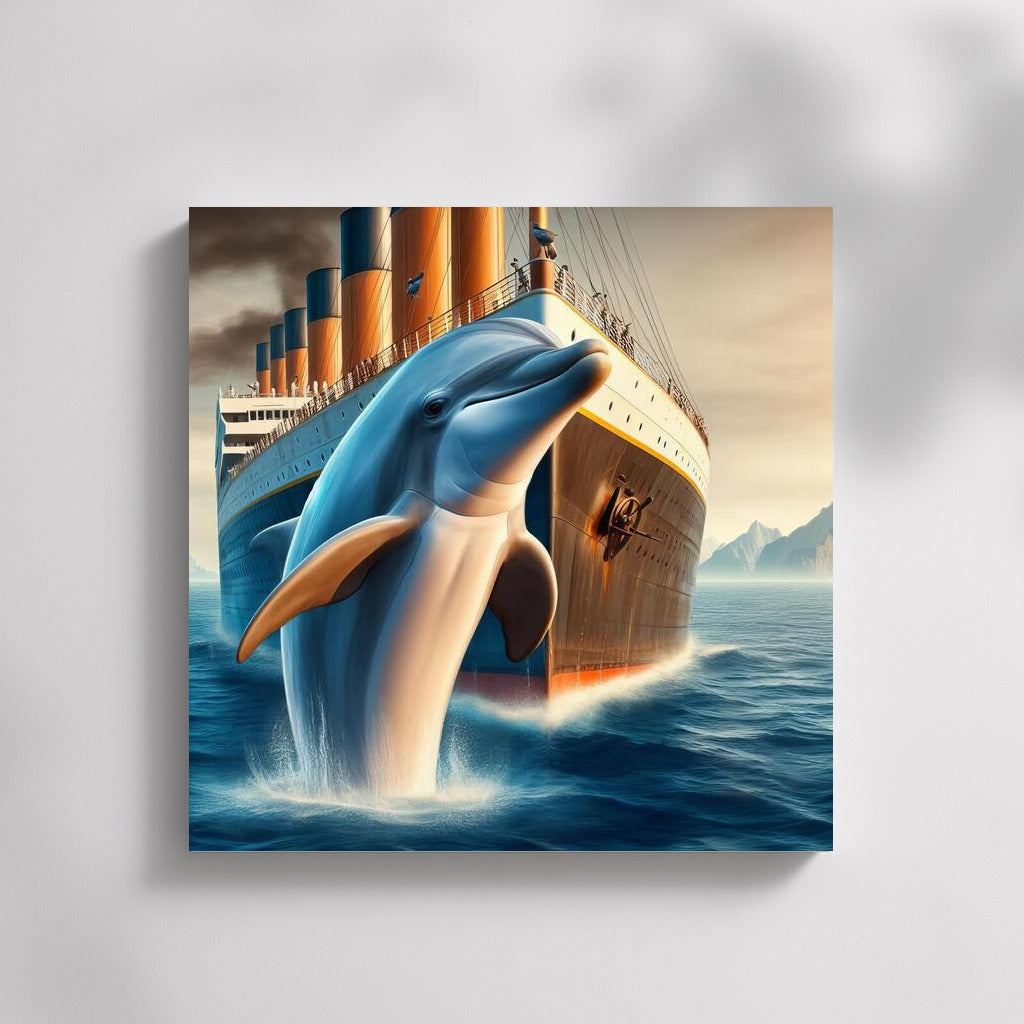 Ocean Majesty: Titanic Style Dolphin