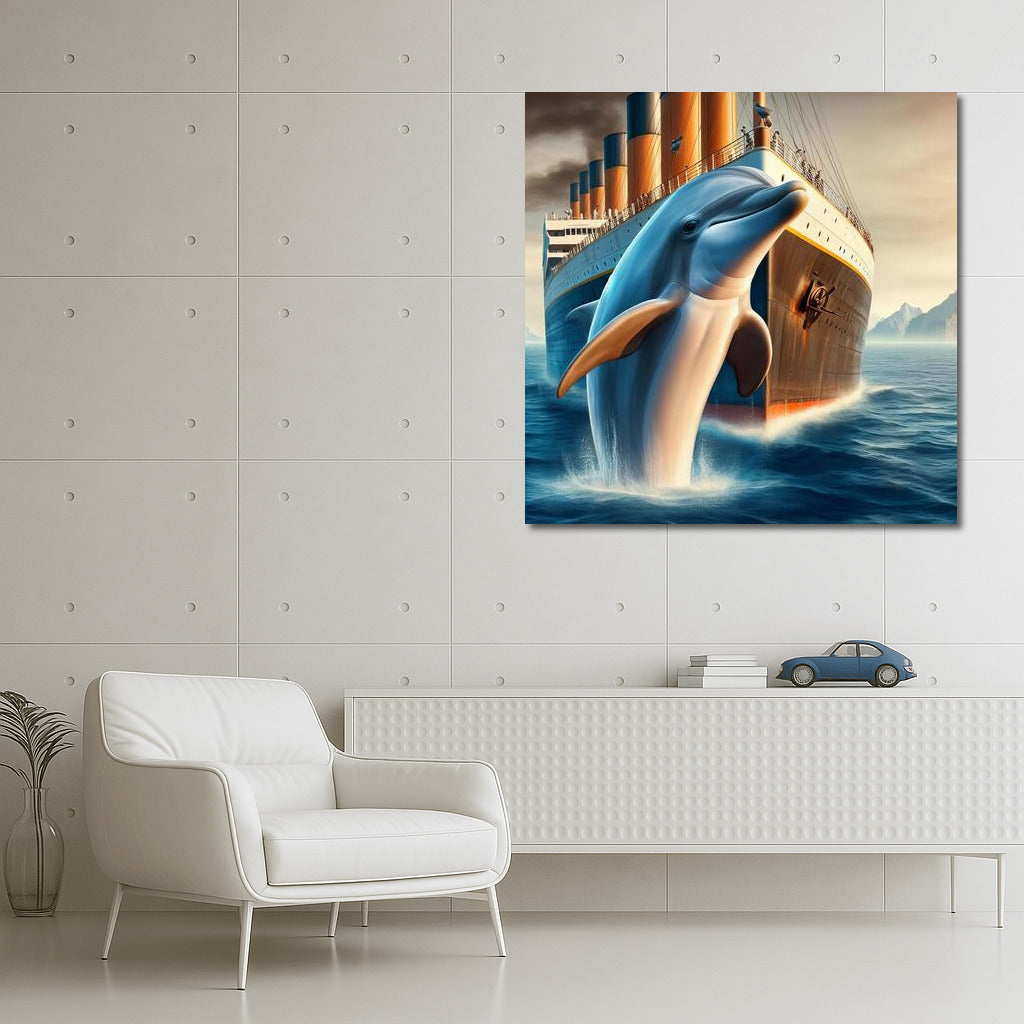 Ocean Majesty: Titanic Style Dolphin