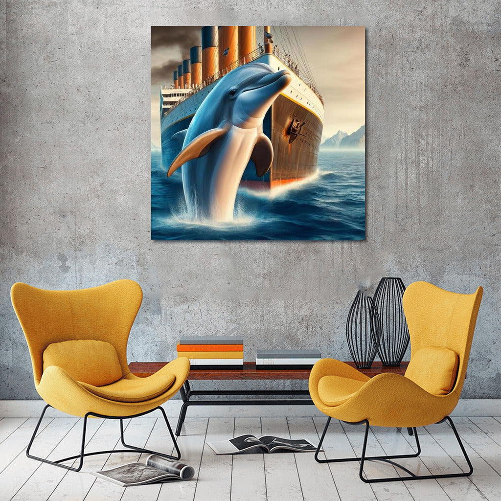 Ocean Majesty: Titanic Style Dolphin