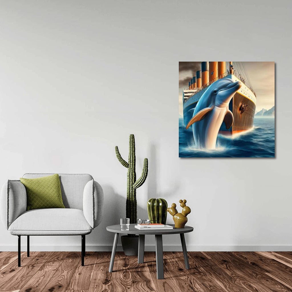Ocean Majesty: Titanic Style Dolphin