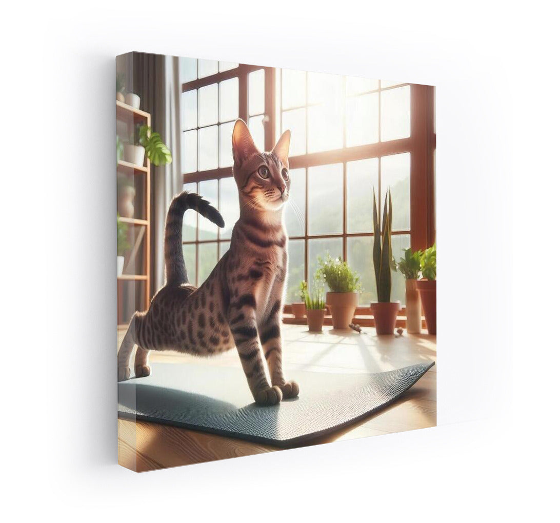 Yoga with Egyptian Mau: Grace and Tranquility for Your Home
