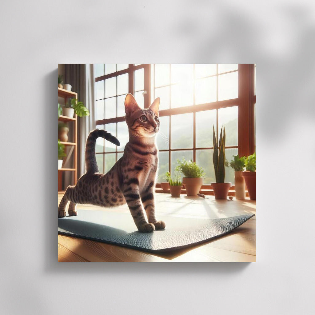 Yoga with Egyptian Mau: Grace and Tranquility for Your Home