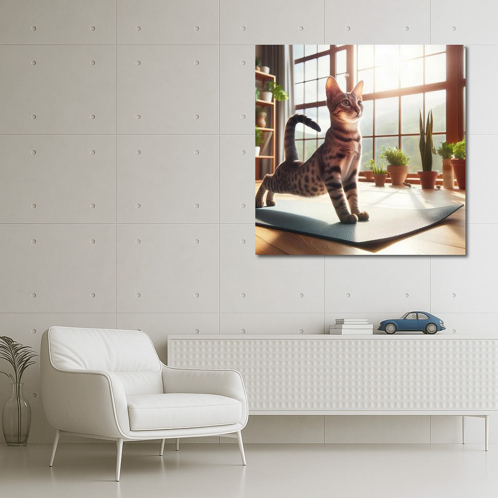 Yoga with Egyptian Mau: Grace and Tranquility for Your Home