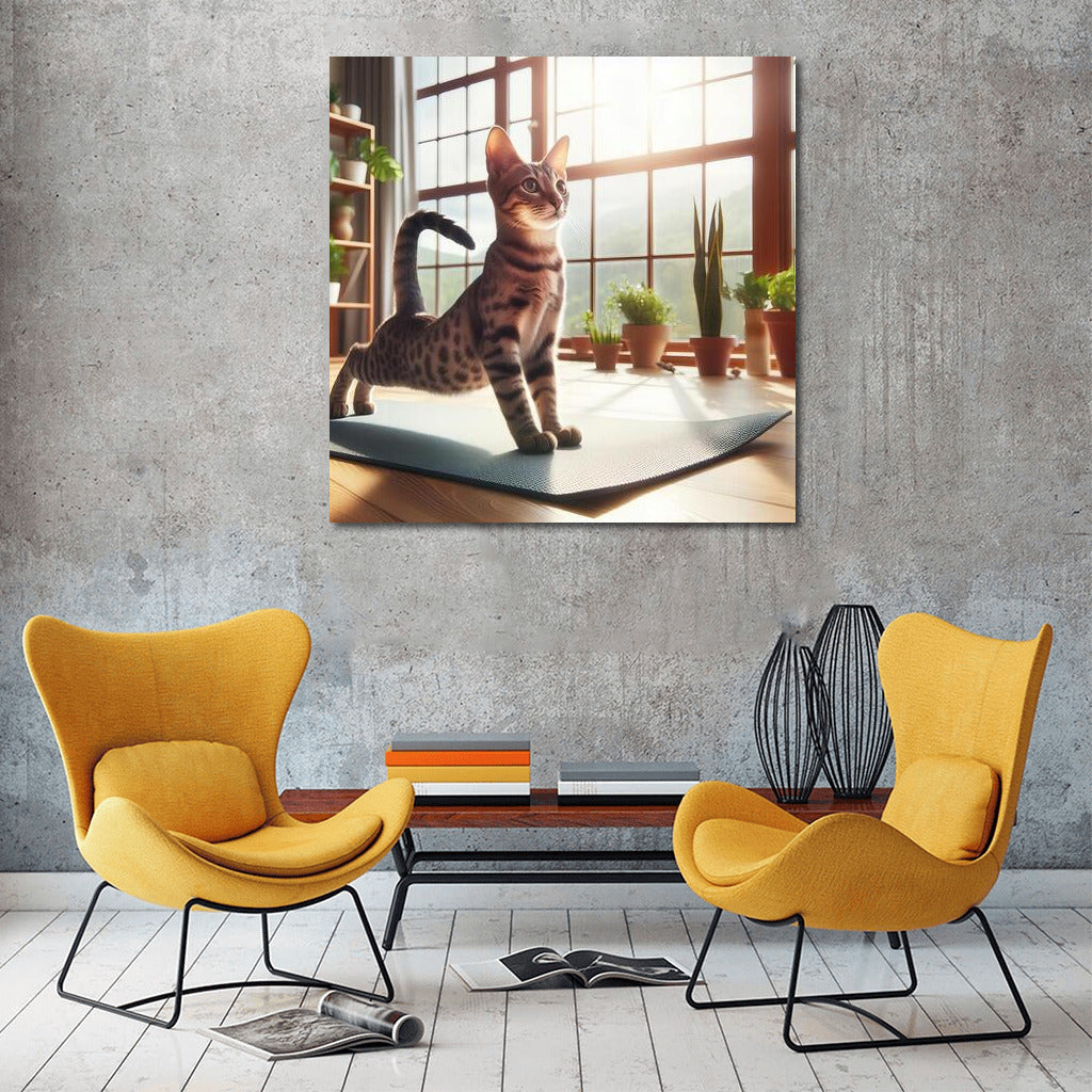 Yoga with Egyptian Mau: Grace and Tranquility for Your Home