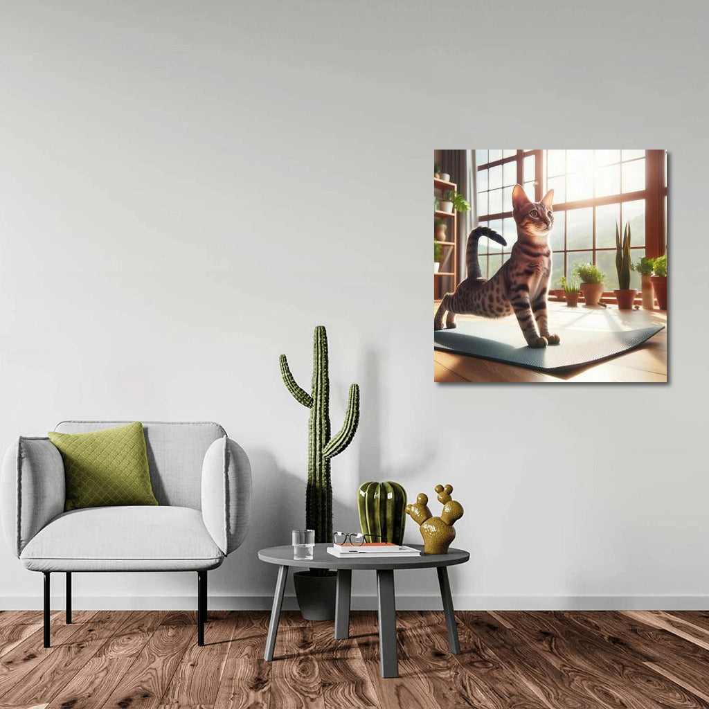 Yoga with Egyptian Mau: Grace and Tranquility for Your Home