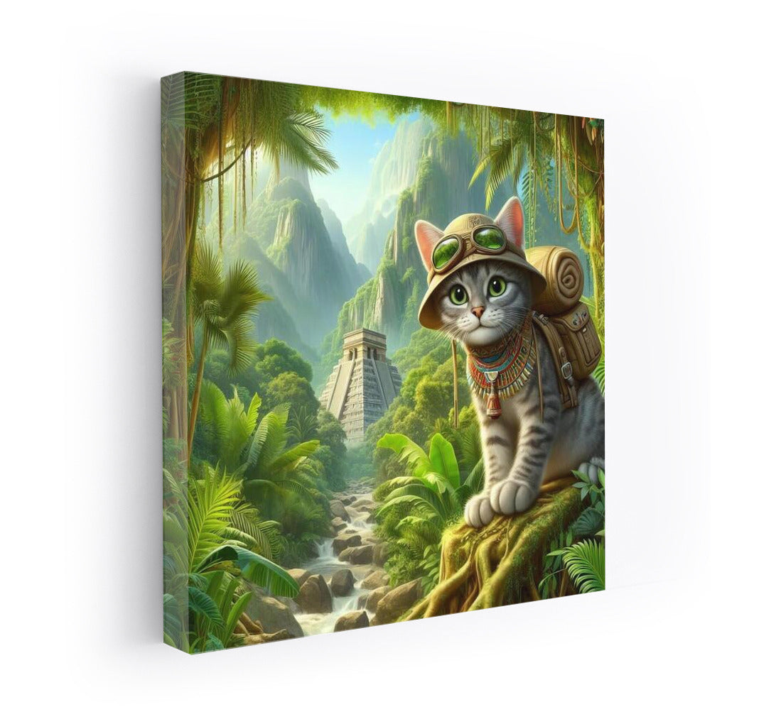 Egyptian Mau: Jungle Explorer - Canvas Adventure