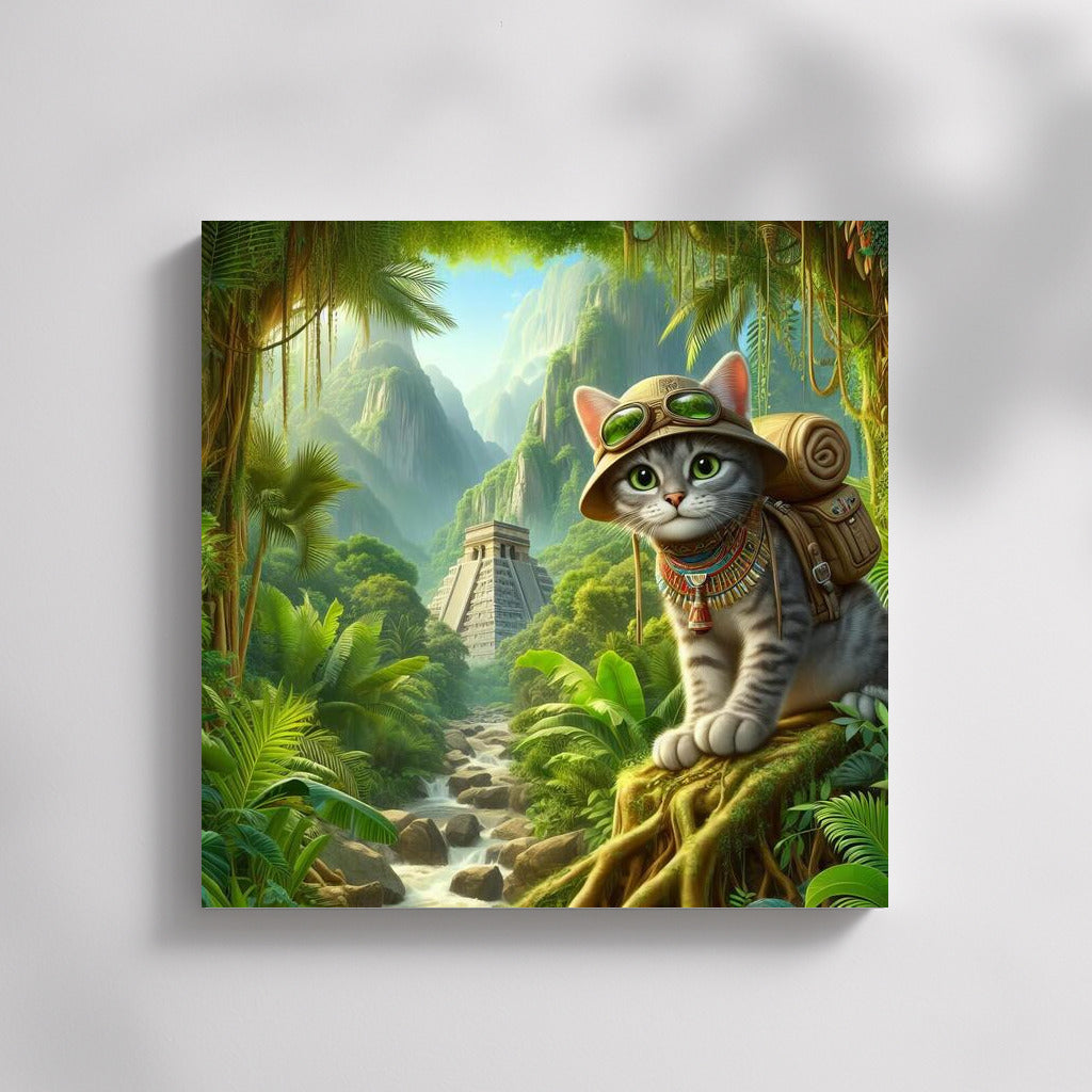 Egyptian Mau: Jungle Explorer - Canvas Adventure
