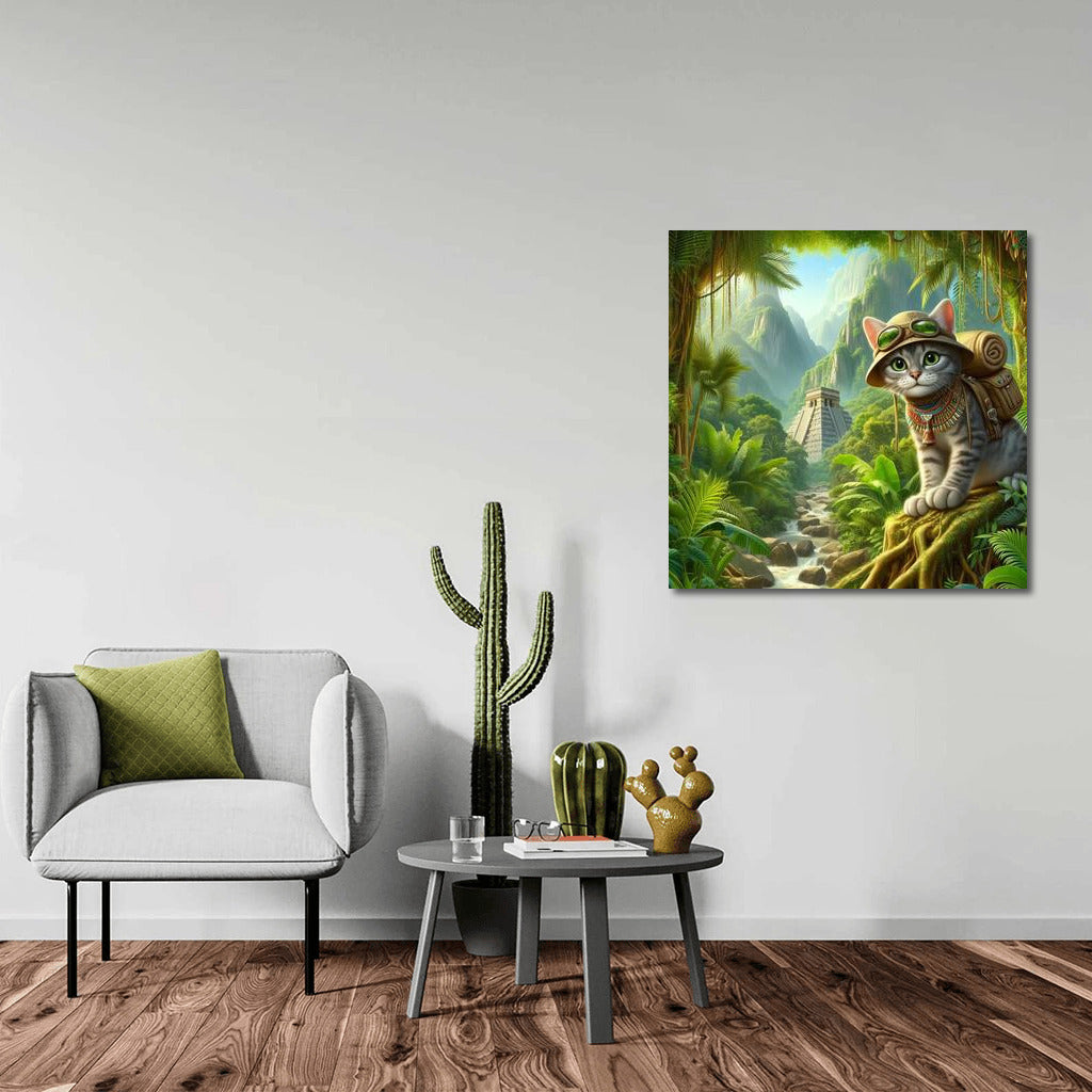 Egyptian Mau: Jungle Explorer - Canvas Adventure