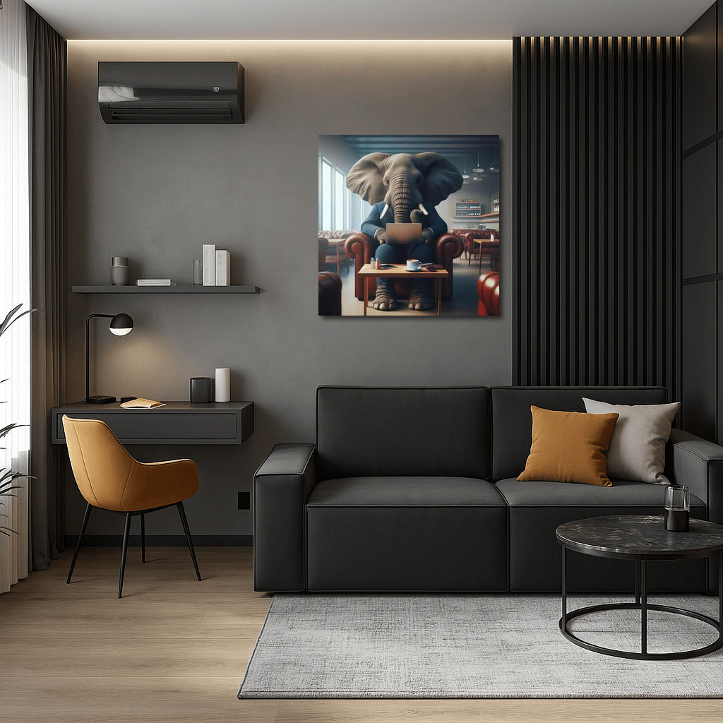 Elephant in the Cafe: Elegance Behind the Laptop