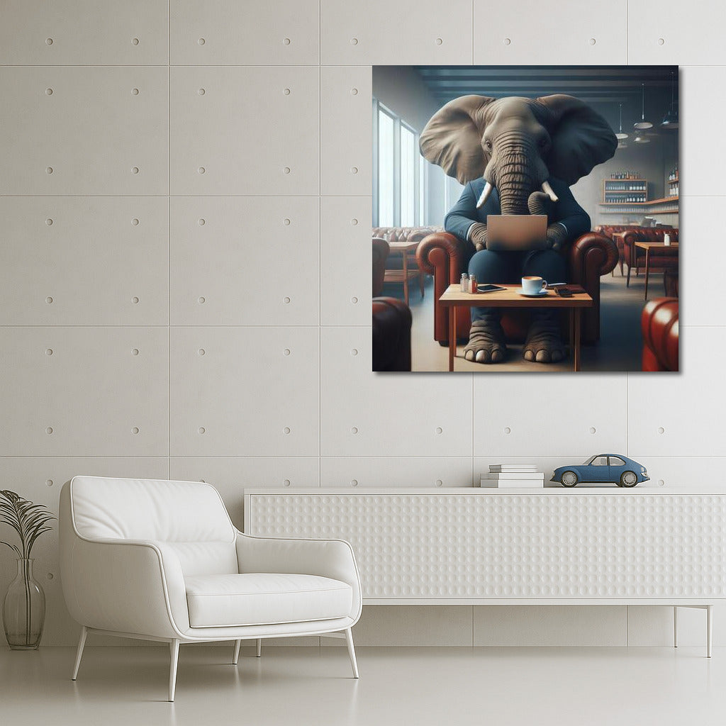 Elephant in the Cafe: Elegance Behind the Laptop