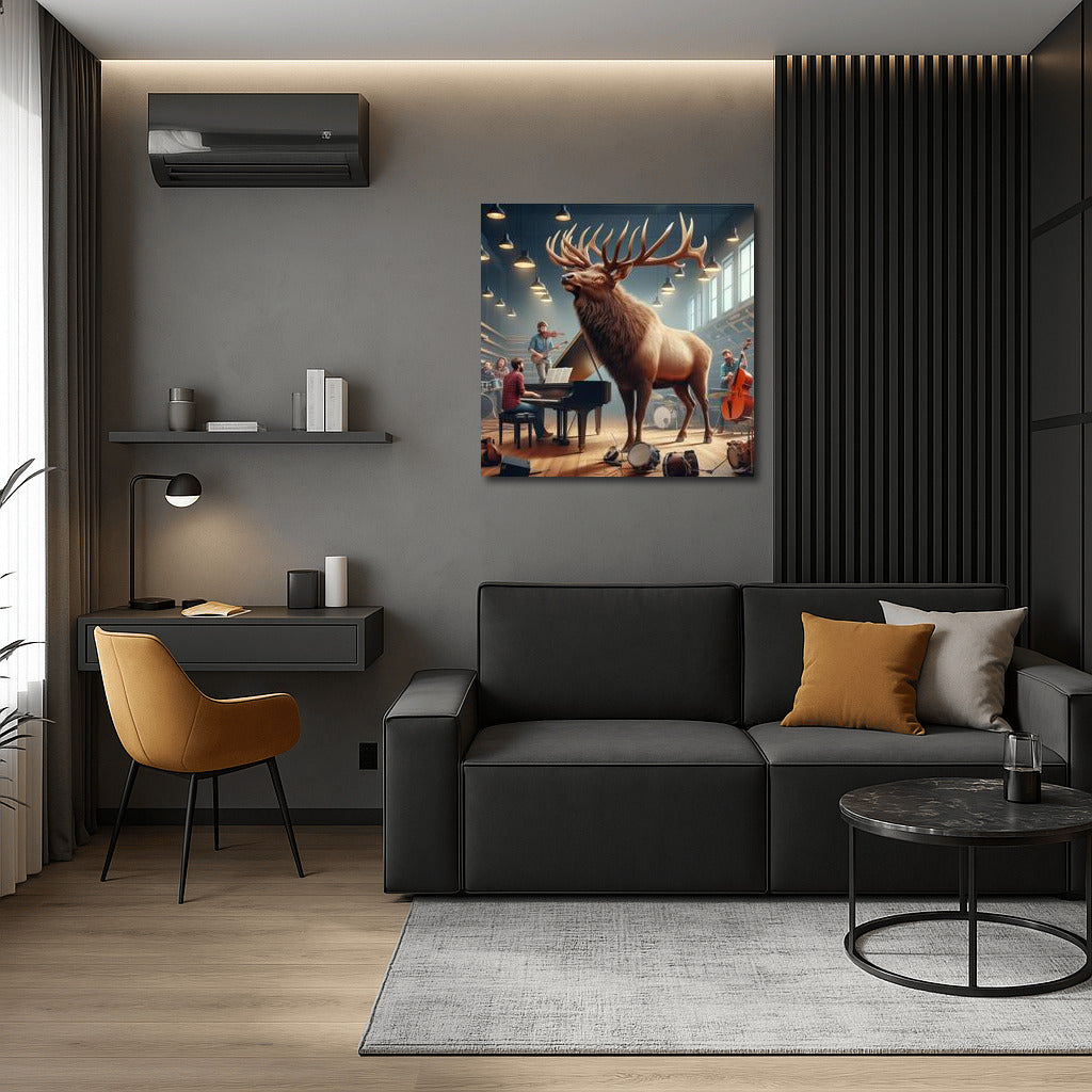 Elk in the Music Studio: Harmony of Nature and Melody